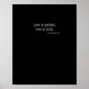 Poster O Amor É Paciente O Amor É Bondoso Desenho De Fé C
