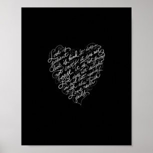 Poster O Amor é Paciente O Amor é Bondoso Inspiração Cris
