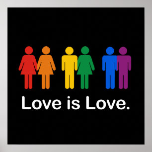 PÔSTER O AMOR É PRETO DO AMOR