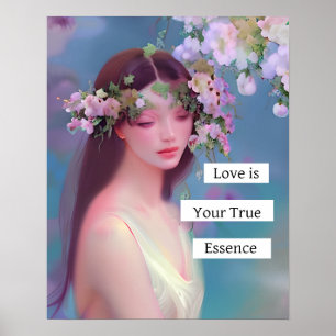 Poster O amor é sua verdadeira essência   Angelical como 