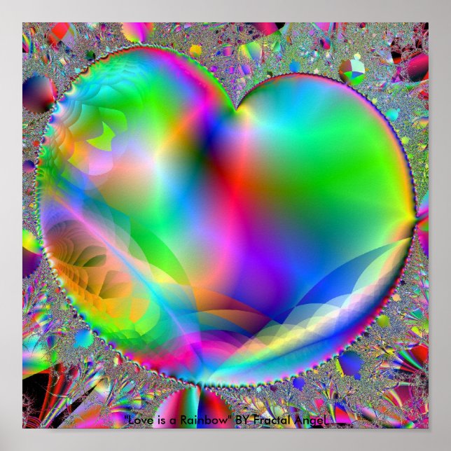 Pôster O amor é um arco-íris (Frente)