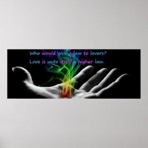 Poster O amor é uma lei mais alta