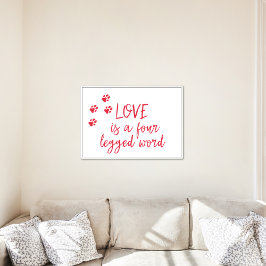 Poster O amor é uma palavra de quatro pernas - Cota Cacho