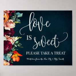 Poster O Amor é Vinho de Mesa Naval Doce Casamento