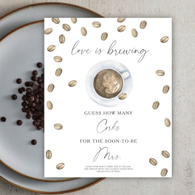 Poster O amor está criando Chá de panela Quantas Corks (Criador carregado)