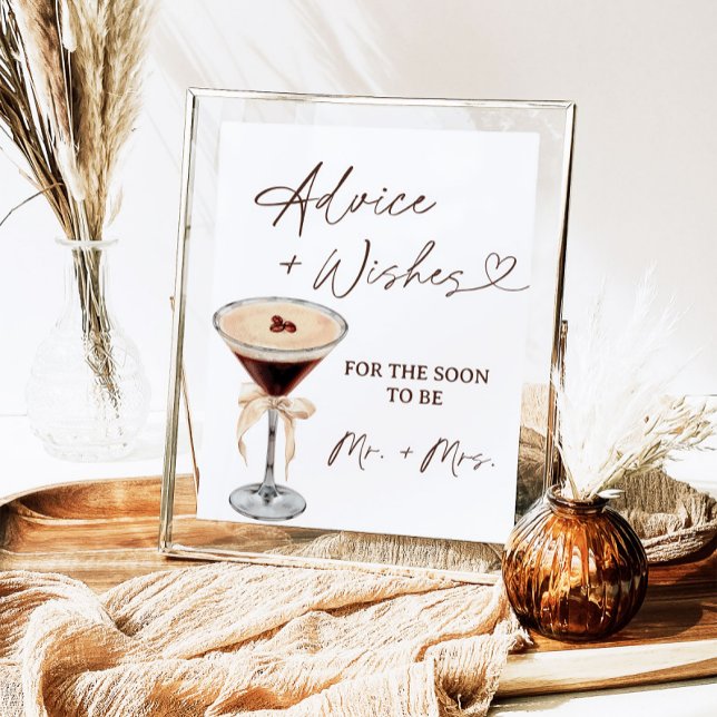 Poster O Amor Está Fazendo Martini - Sinal De Aconselhame (Criador carregado)