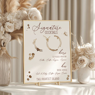 Poster O amor está fervendo! Bebidas Especiais com Tema d