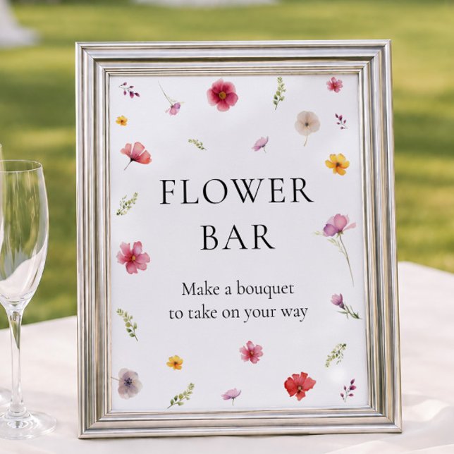 Poster O Amor Está Florescendo Bar de Flores para Chá de  (Criador carregado)