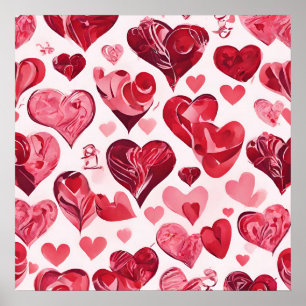 Poster O amor está na design do coração do ar