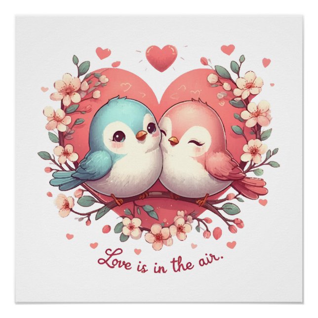Pôster O amor está no ar (Frente)