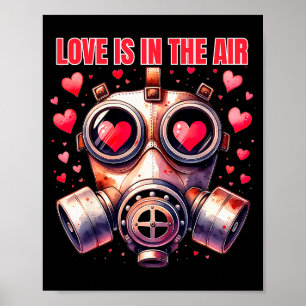 Poster O Amor Está No Ar Engraçado Anti Dia Dos Namorados