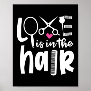 Poster O Amor Está No Cabelo De Cabelo, Penteado