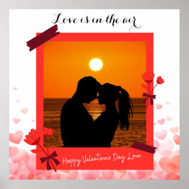 Poster O Amor Está No Casal E Texto De Fotografia Persona