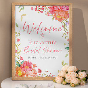 Poster O amor está no Sinal de Boas-vindas do Bloom Flora