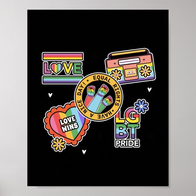 Poster O amor ganha o dia do Orgulho (Frente)
