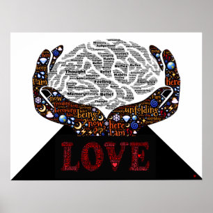 Pôster O amor incondicional é o trajeto à auto-realiza