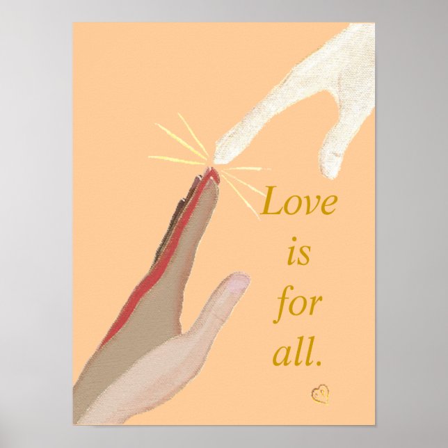 Poster O amor multi-racial e energético é para todos os P (Frente)