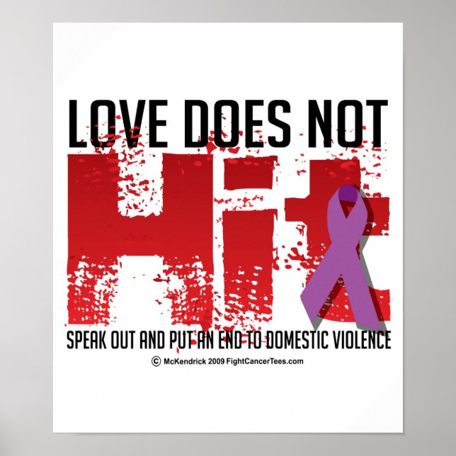 Poster O amor não bate (Frente)