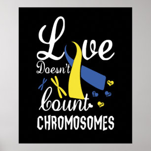 Poster O amor não conta cromossomos em síndrome de Down