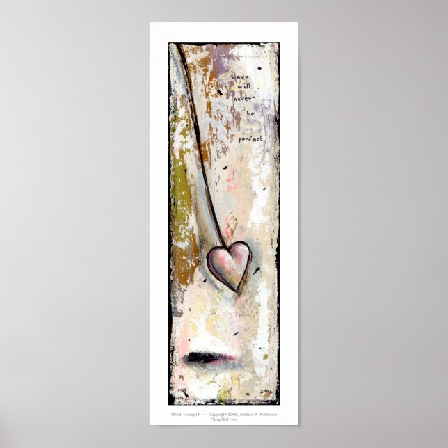 Pôster O amor não é uma bela arte bruta expressiva (Frente)