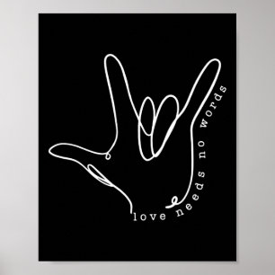 Poster O Amor Não Precisa De Palavra Autismo Autismo Sens