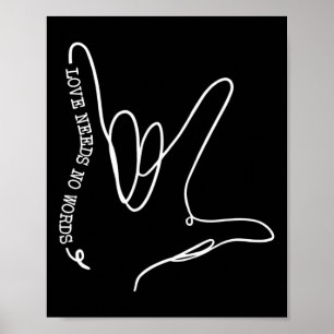 Poster O Amor Não Precisa De Palavra Autismo Autismo Sens