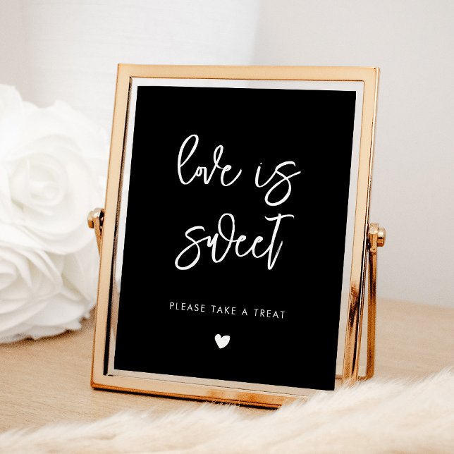 Poster O amor negro moderno contemporâneo é doce (Criador carregado)