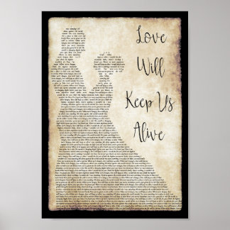 Poster O Amor Nos Manterá Vivos, Senhora Dançando.