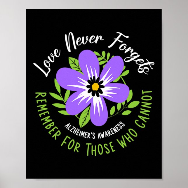 Poster O Amor Nunca Esquece De Lembrar Para Aqueles Que N (Frente)