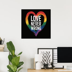 Poster O amor nunca está errado Mês do Orgulho LGBT