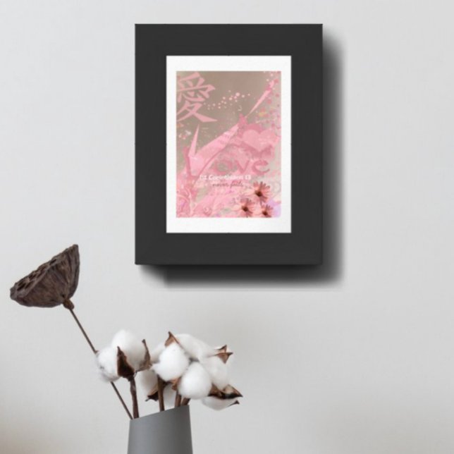 Poster O amor nunca falha na colagem do ConeFlower (Criador carregado)