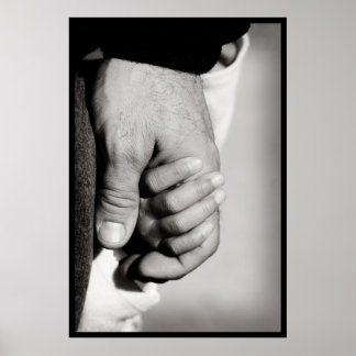 Pôster O Amor Protetor Confiante de Um Pai