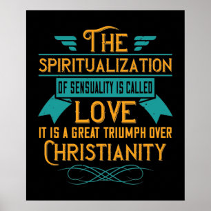 Poster O Amor Religioso É Um Triunfo Excelente Sobre O C