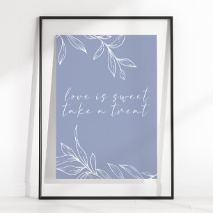 Poster O Amor Simples De Casamento Da Flor De Pergueiro É