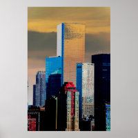 O amplo centro financeiro Manhattan Nova Iorque