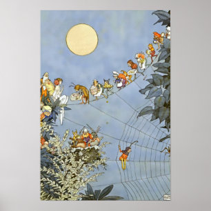 Poster “ O Aniversário das Fadas” por Heath Robinson