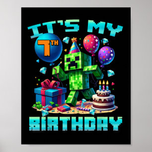 Poster O Aniversário É O Meu Numbe De Jogador De Aniversá