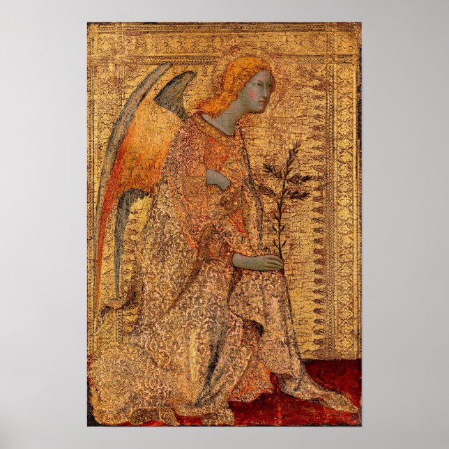 Pôster O Anjo da Anunciação de Simone Martini (Frente)