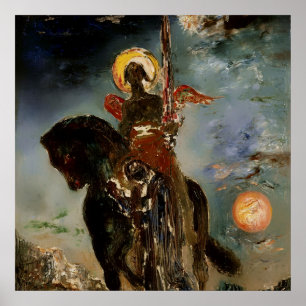 Poster "O Anjo da Morte" de Gustave Moreau