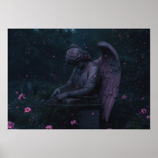 Poster O Anjo de Grivagem | Ruínas de cemitério biolumine