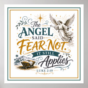 Poster O Anjo Disse Não Tema Ainda Se Aplica Citação