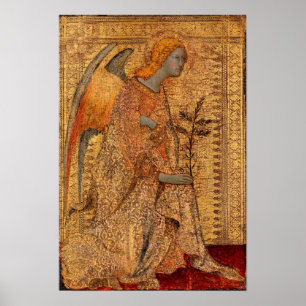 Pôster O anjo do aviso por Simone Martini