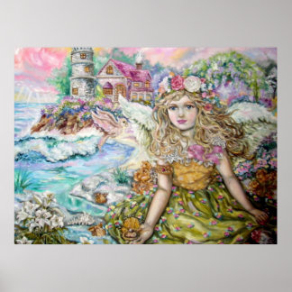 Pôster O anjo do marisco de pérolas.