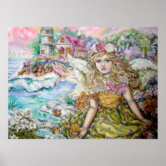 Pôster O anjo do marisco de pérolas. (Frente)