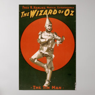 Pôster O anúncio do homem da lata de mágico de Oz