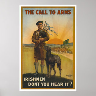 Poster O apelo às armas, a guerra mundial irlandesa