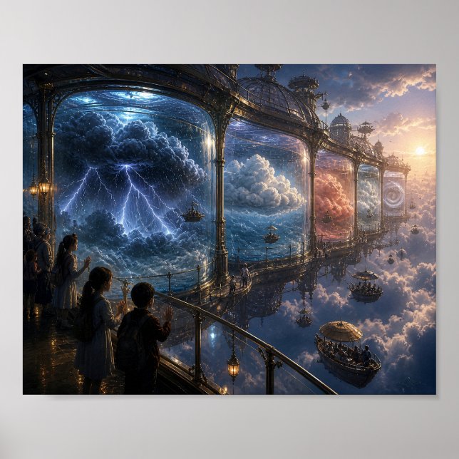 Poster O Aquário para Nuvens (Frente)