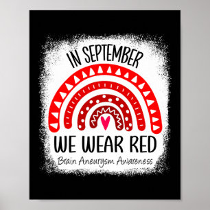 Poster O Arco-Íris Em Setembro Veste Aneurismo Do Cérebro