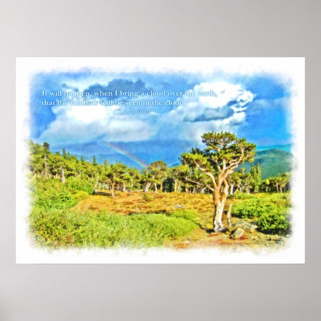 Pôster O arco-íris será visto na nuvem (Frente)