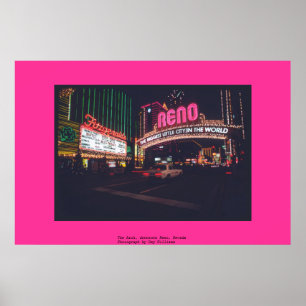 Pôster O arco, Reno do centro, Nevada